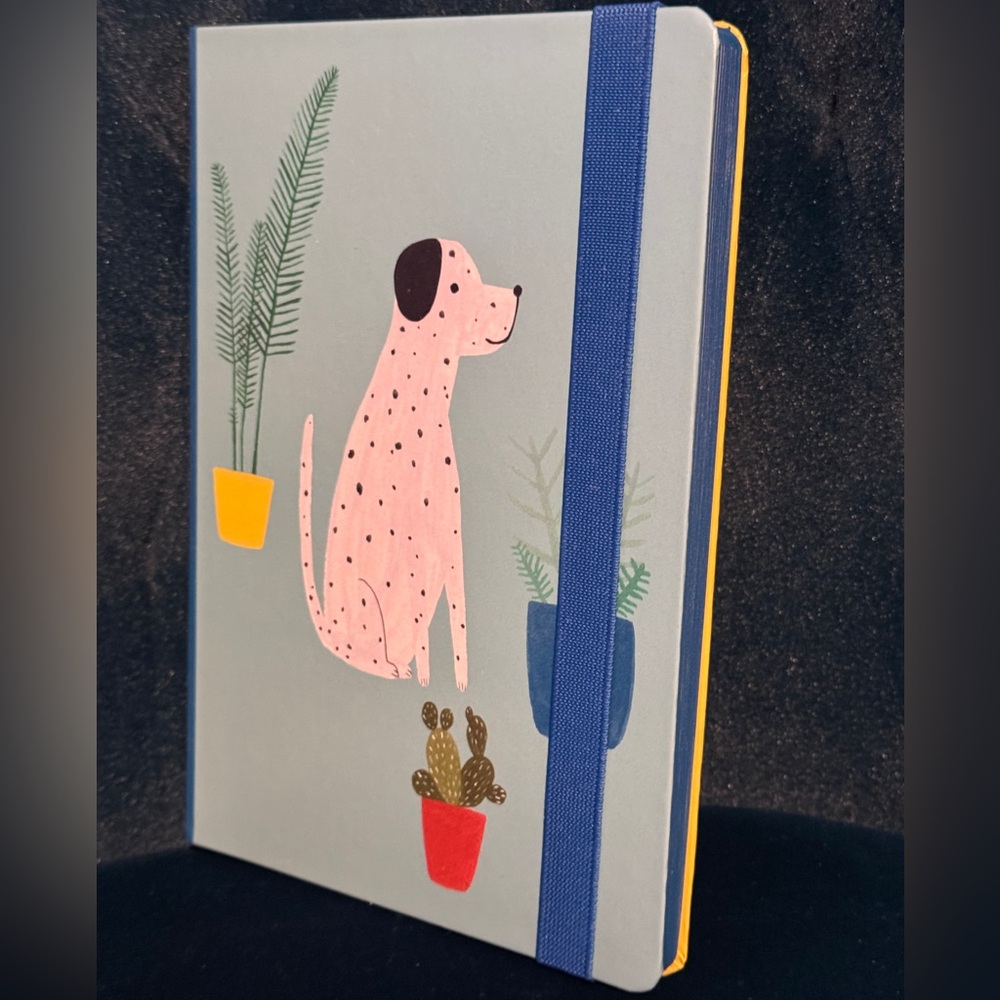Hardback A5 Dog Journal with band by UK Stationery Roger La Borde Dalmatian